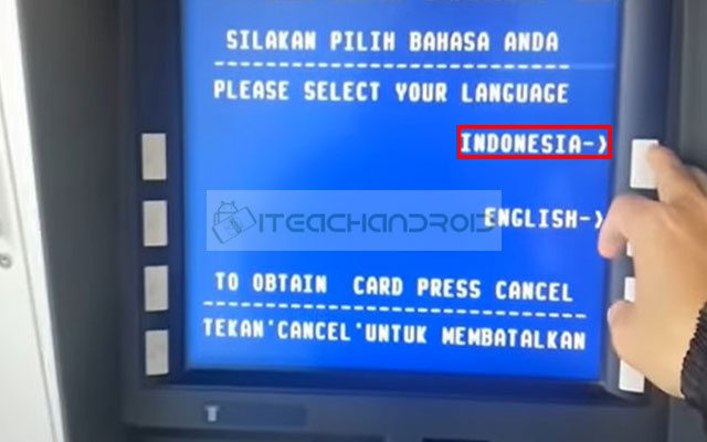 pilih bahasa Indonesia