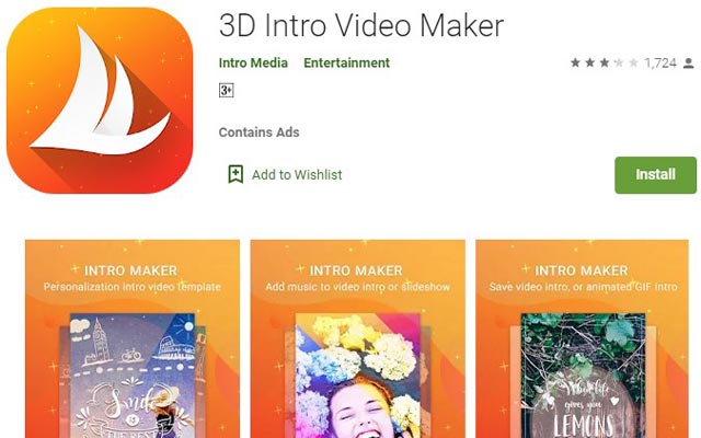 3D Intro Video Maker