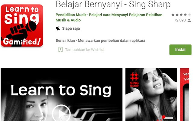 Belajar Bernyanyi Sing Sharp