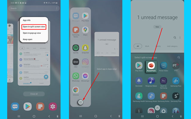 3. Cara 2 Layar Samsung Android Versi 11.0 R