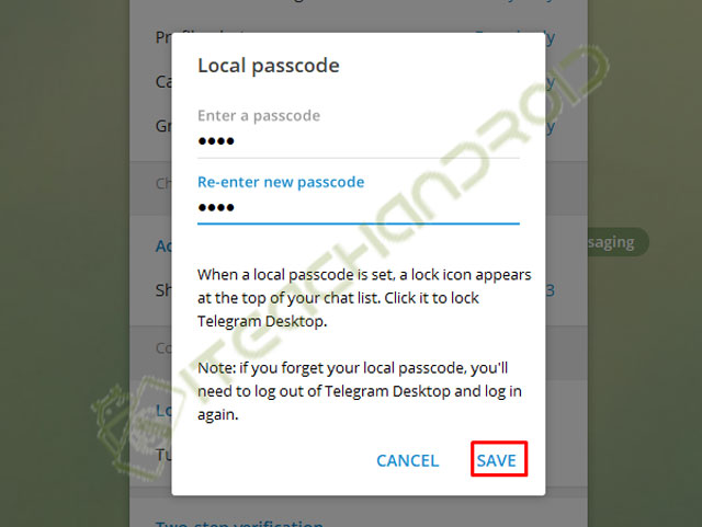 6. Masukkan Passcode Konfirmasi