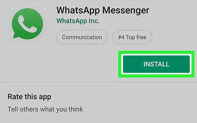 Install Ulang WhatsApp