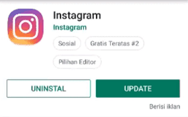 4. Update Aplikasi Instagram