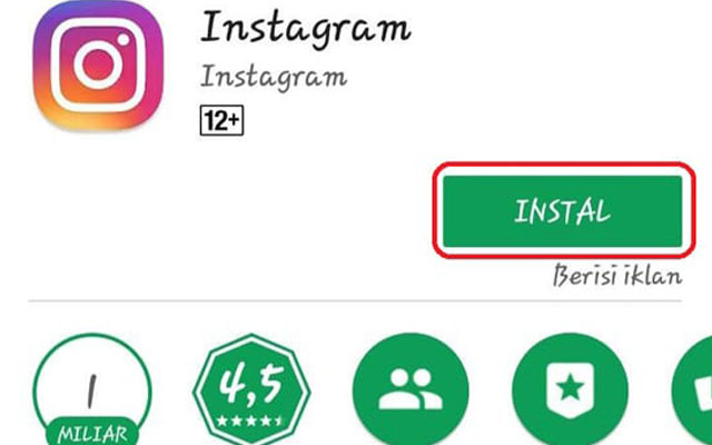 6. Install Ulang Instagram