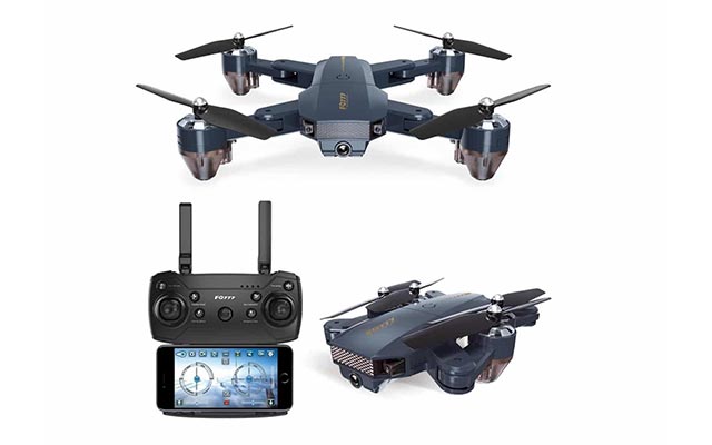 1. Drone Mini Lipat FPV GPS WiFi Altitude Hold