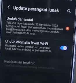 cara update android 13 di hp samsung