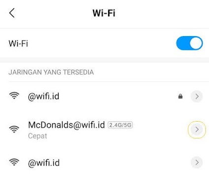 wifi mcd