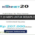 iconnet 20 mbps untuk berapa orang