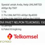 Cara Daftar Paket Nelpon Telkomsel 15000 Per Bulan